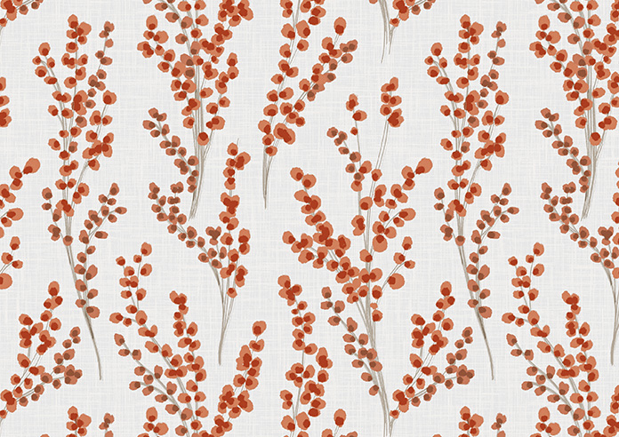 Willow Field, Burnt Orange - Twist&Fit Roller Blind - Image 6